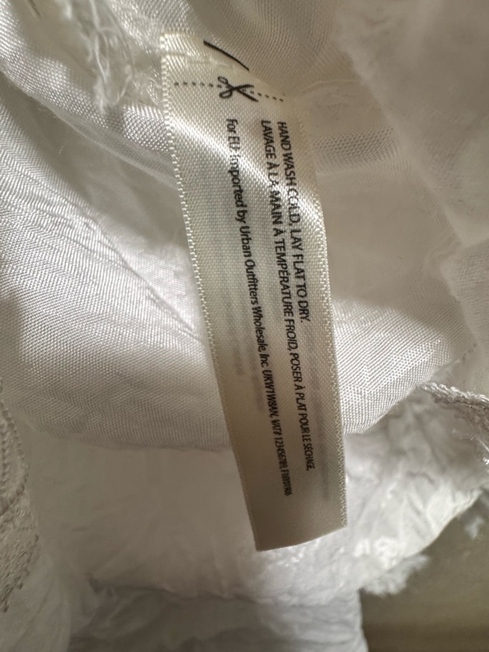 Free People White Lace-Trim Mini Dress - Picture 3 of 5